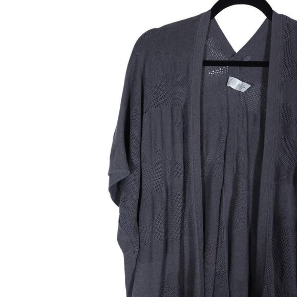 Lululemon Womens Find Your Light Wrap Heathered Gray Moonwalk Silk Camo Cardigan - Picture 3 of 15